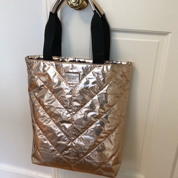 Victoria’s Secret Rose Gold Tote - Picture 1 of 4